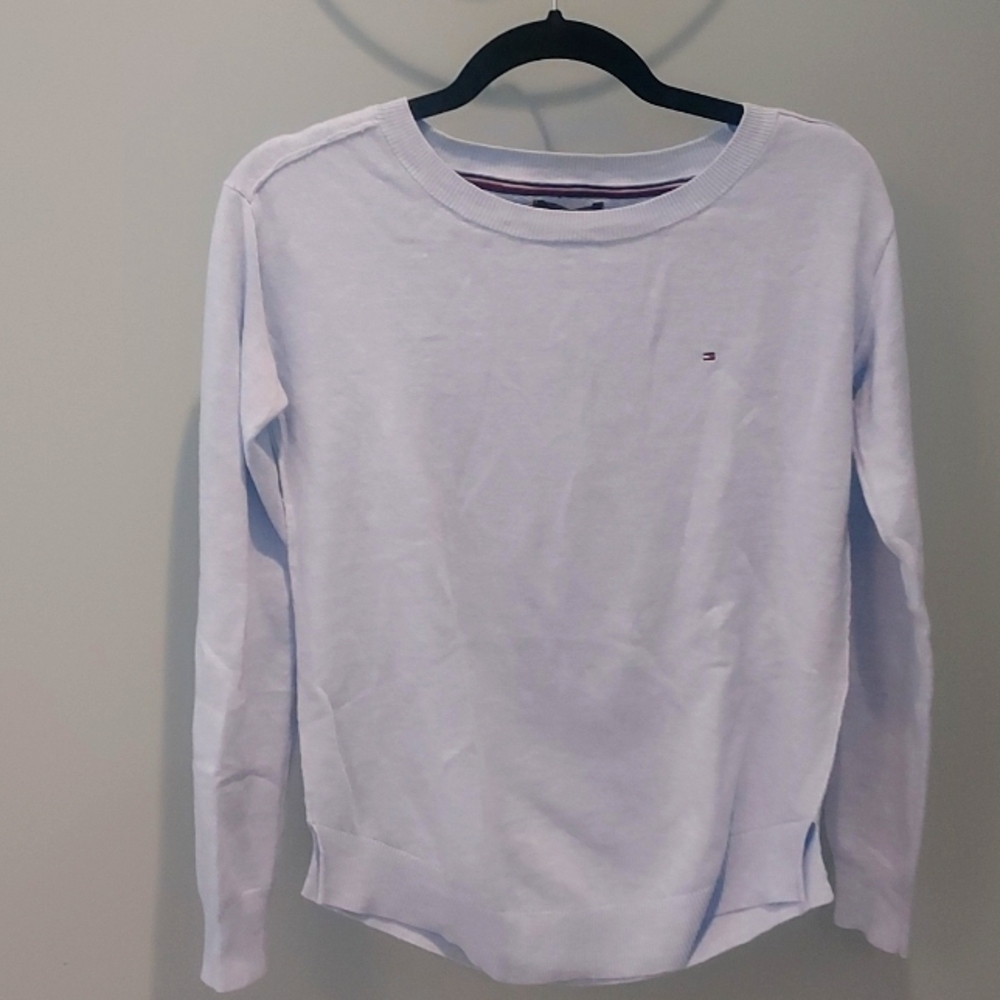 Tommy Hilfiger light blue sweater size xxs.